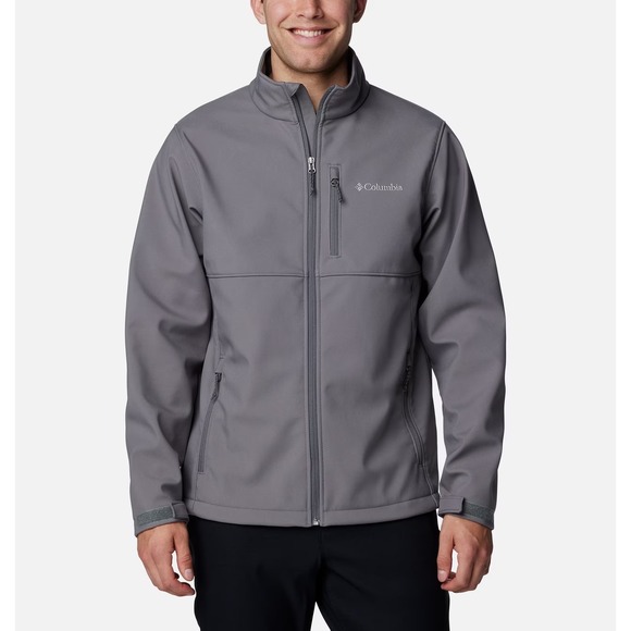 Men's Columbia Ascender Softshell Light Warmth Jacket Size Medium Gray NWT - Picture 10 of 13